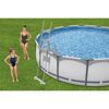 Aufstellpool 'Steel Pro MAX' Komplett-Set lichtgrau Ø 427 x 107 cm
