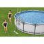 Aufstellpool 'Steel Pro MAX' Komplett-Set lichtgrau Ø 427 x 107 cm