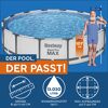 Aufstellpool 'Steel Pro MAX' Komplett-Set lichtgrau Ø 427 x 107 cm