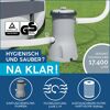 Aufstellpool 'Steel Pro MAX' Komplett-Set lichtgrau Ø 427 x 107 cm