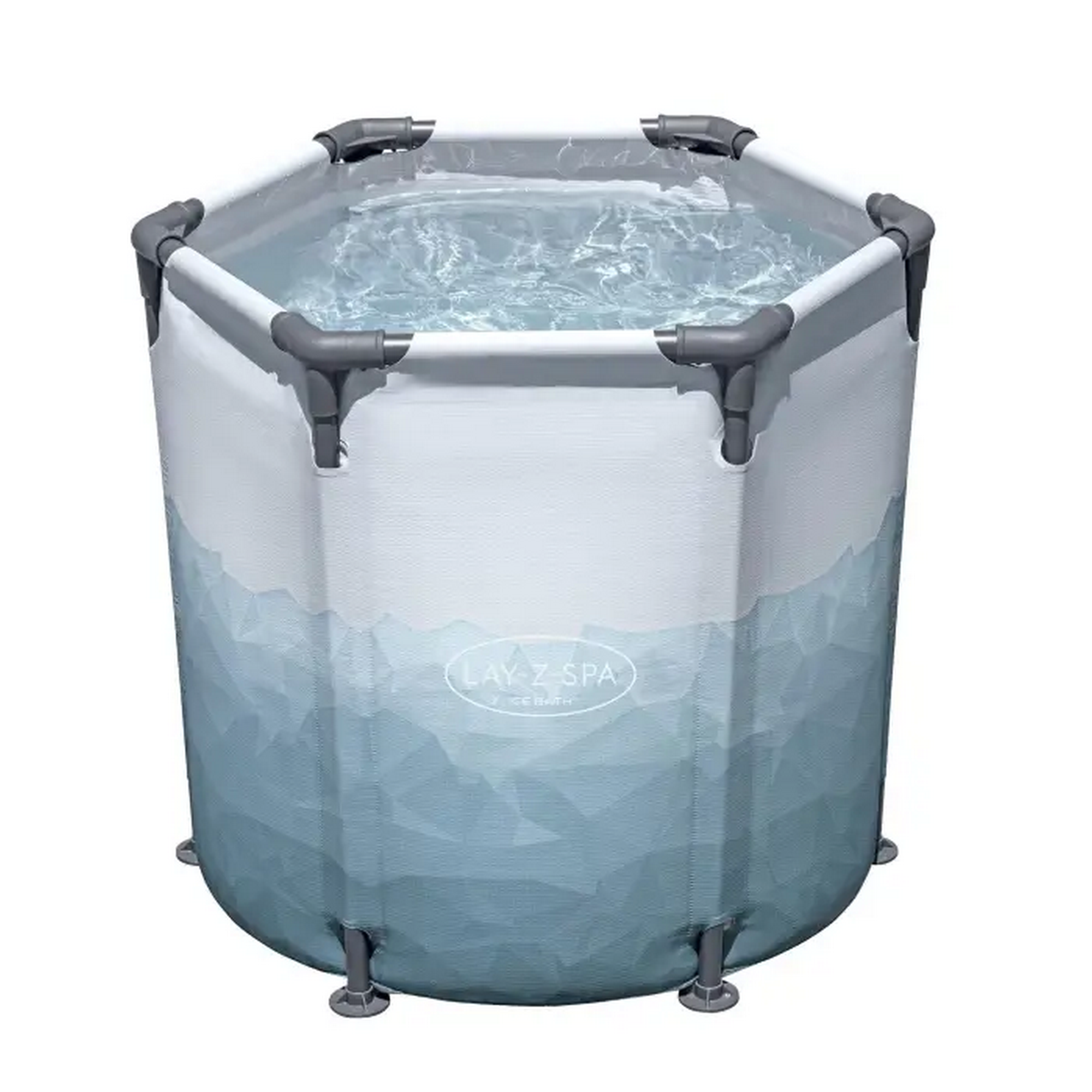 Eisbad 'Lay-Z-Spa Glacial Dip™' lichtgrau mit Eismuster Ø 90 x 80 cm