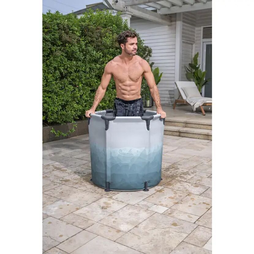 Eisbad 'Lay-Z-Spa Glacial Dip™' lichtgrau mit Eismuster Ø 90 x 80 cm