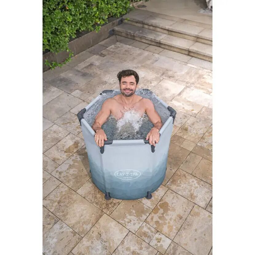 Eisbad 'Lay-Z-Spa Glacial Dip™' lichtgrau mit Eismuster Ø 90 x 80 cm