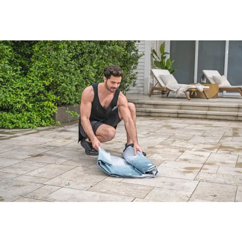 Eisbad 'Lay-Z-Spa Glacial Dip™' lichtgrau mit Eismuster Ø 90 x 80 cm
