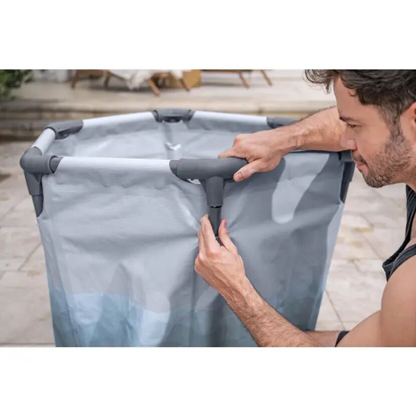 Eisbad 'Lay-Z-Spa Glacial Dip™' lichtgrau mit Eismuster Ø 90 x 80 cm