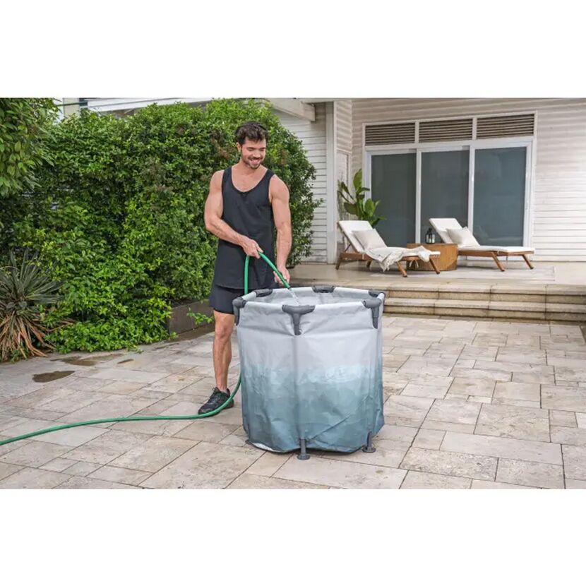 Eisbad 'Lay-Z-Spa Glacial Dip™' lichtgrau mit Eismuster Ø 90 x 80 cm