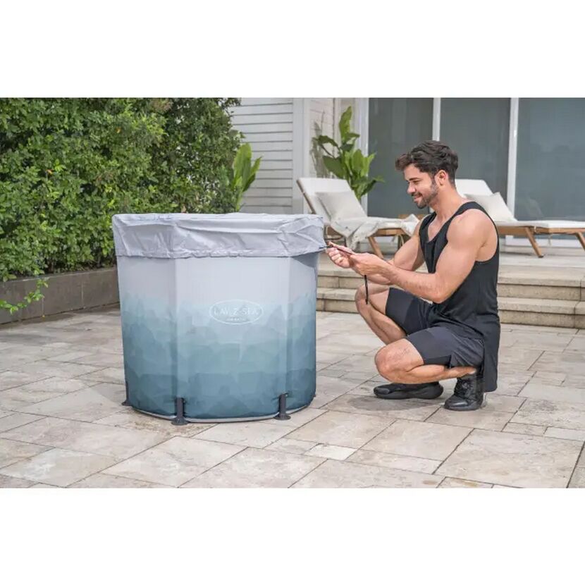 Eisbad 'Lay-Z-Spa Glacial Dip™' lichtgrau mit Eismuster Ø 90 x 80 cm