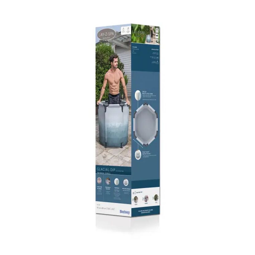 Eisbad 'Lay-Z-Spa Glacial Dip™' lichtgrau mit Eismuster Ø 90 x 80 cm