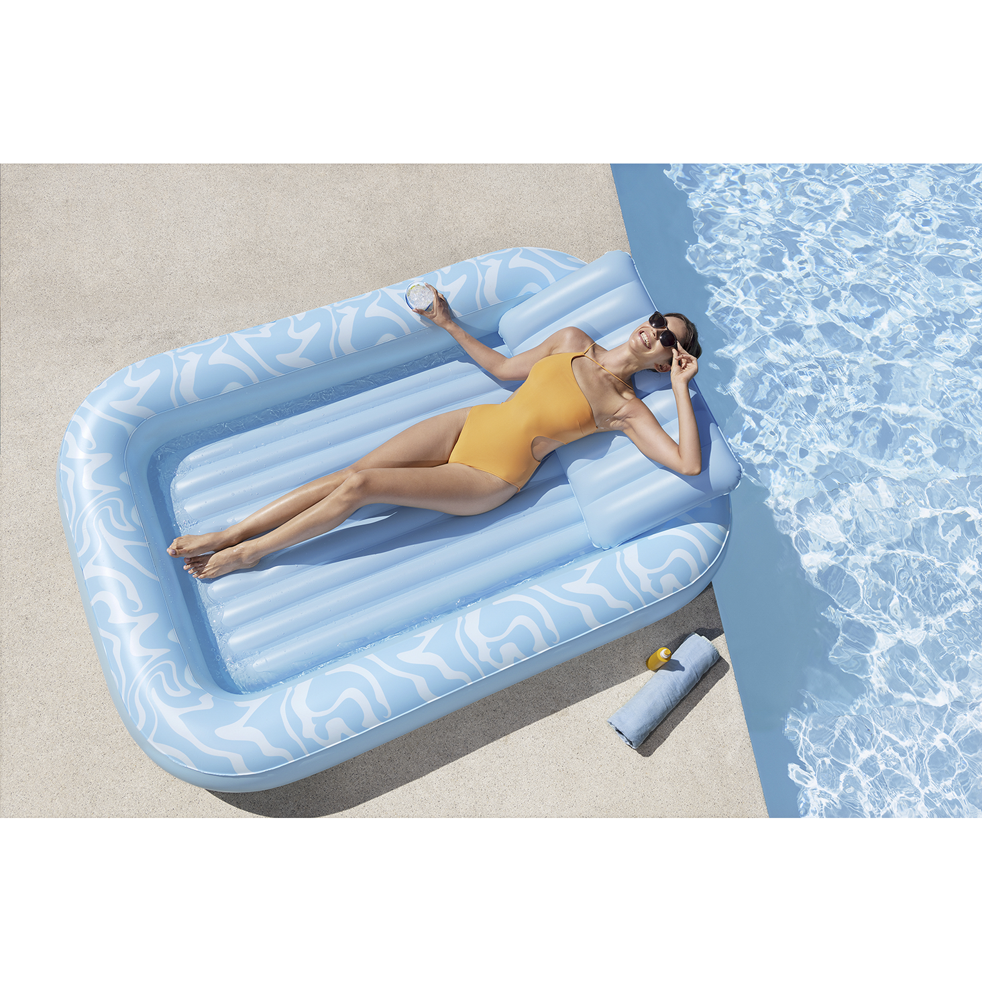 Sonnenliege 137 x 25,5 x 203 cm