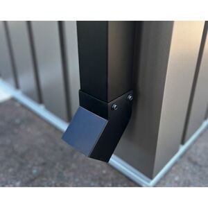 Regenfallrohr-Set 'Euroline' schwarz 163 cm für Gerätehäuser