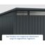 Gerätehaus  'Euroline EPD4  S-Sk' anthrazitgrau 229 x 214 cm
