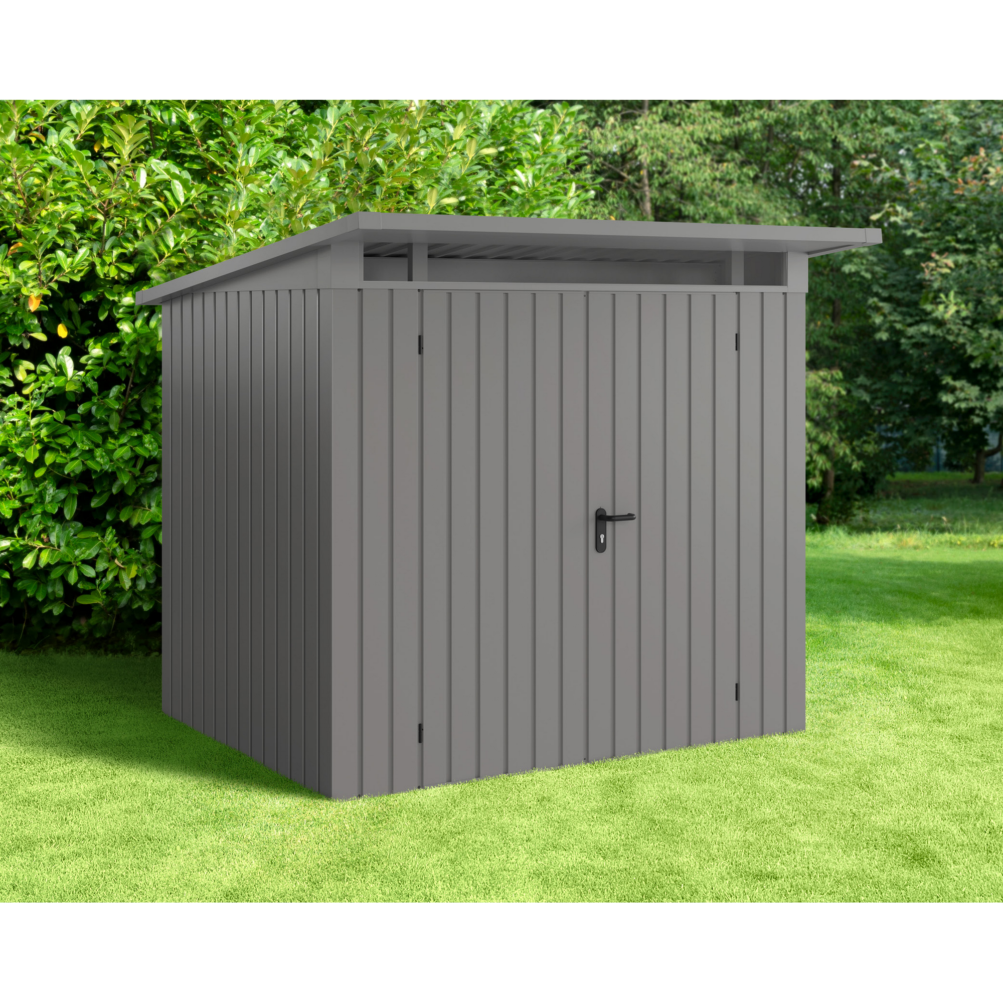 Gerätehaus  'Euroline EPD4  S-Sk' graualuminium 229 x 214 cm