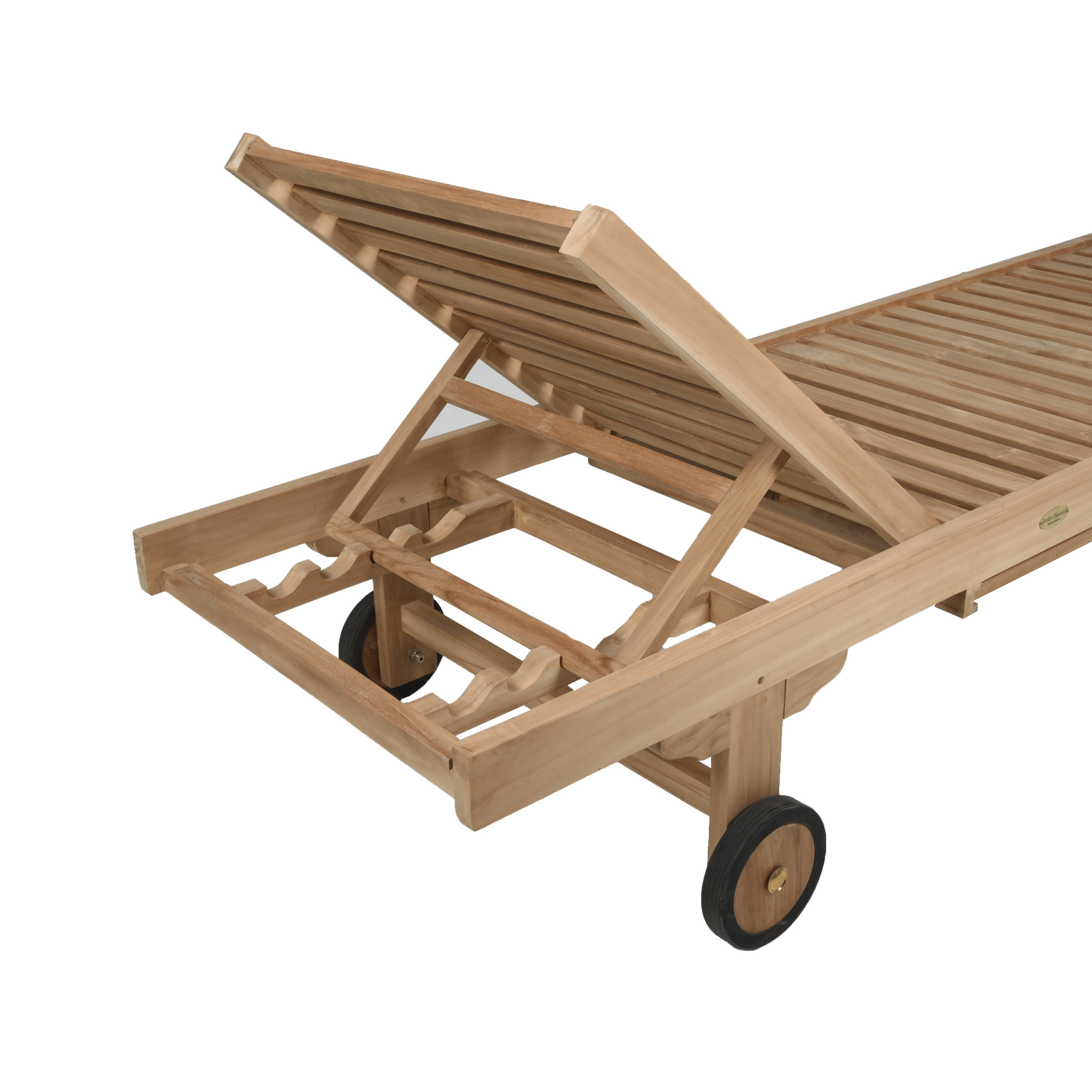 Sonnenliege 'Solo' verstellbar braun 64,5 x 85 x 198 cm