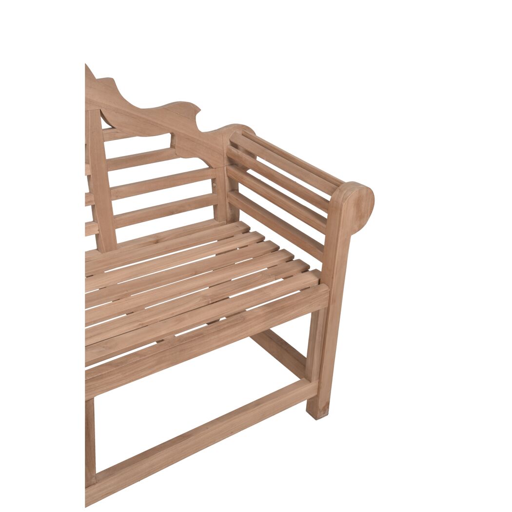 Gartenbank 'Picadilli' 2-Sitzer Teakholz braun 133 x 103 x 57 cm