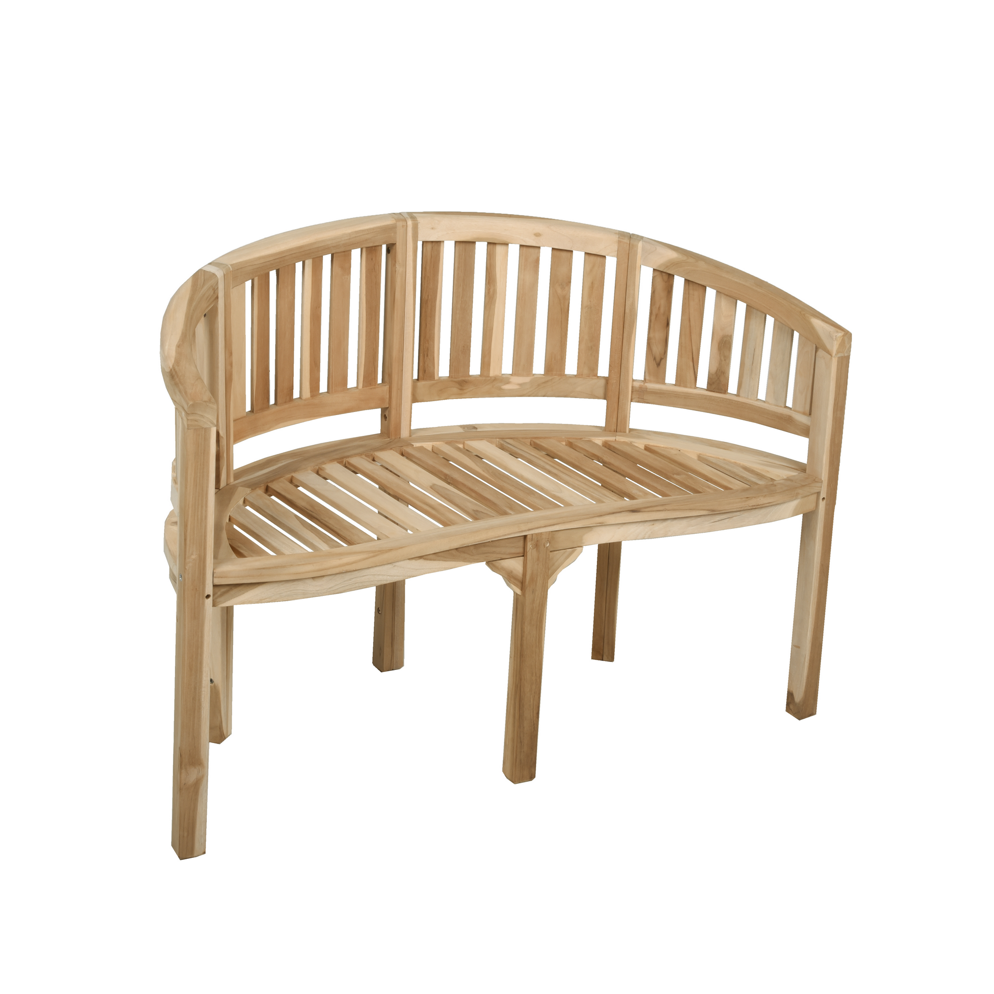 Gartenbank 'Ambon' 2-Sitzer Teakholz braun 85 x 57 x 120 cm