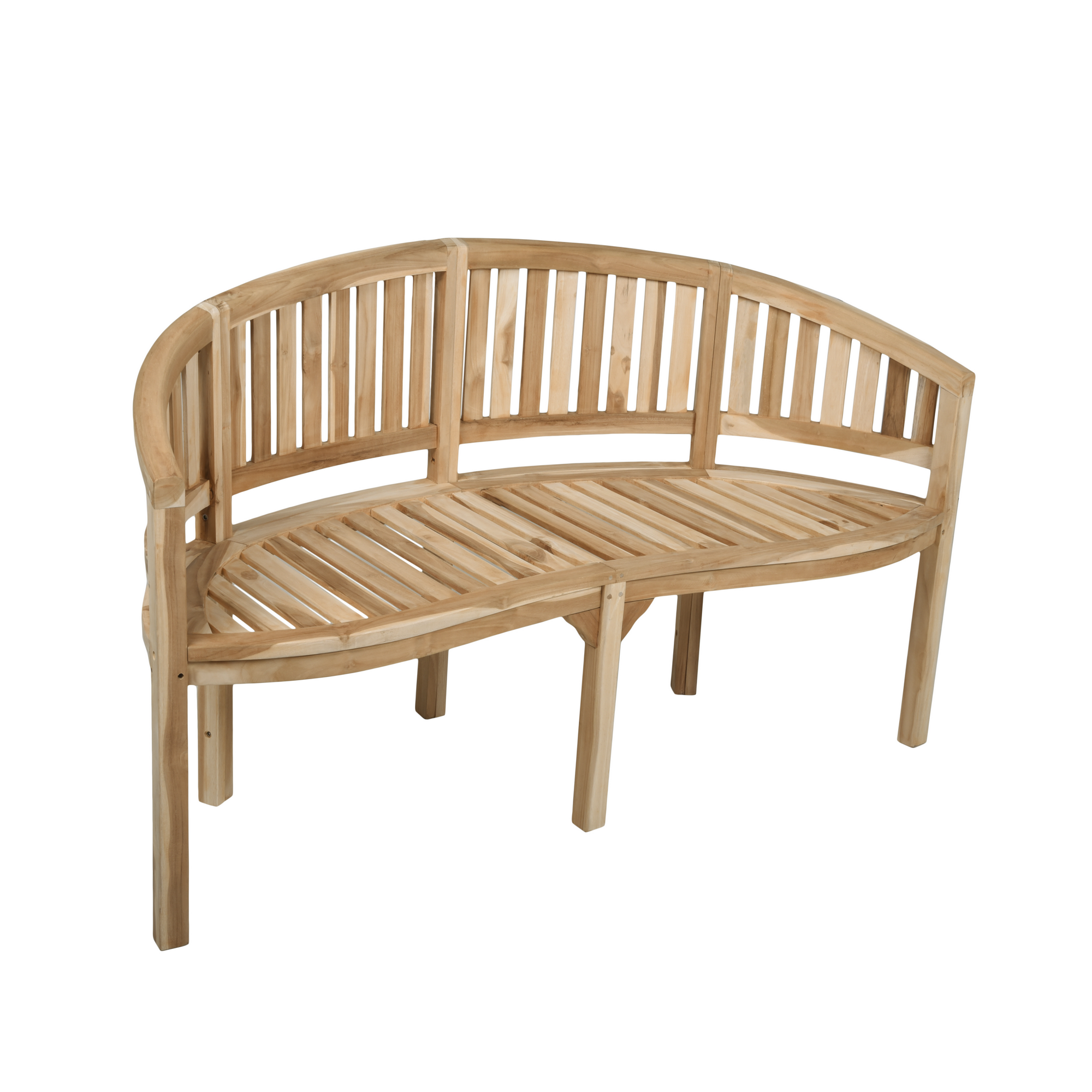 Gartenbank 'Ambon' 3-Sitzer Teakholz braun 54 x 87 x 150 cm