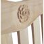 Gartenbank 'Romang' 3-Sitzer Teakholz braun 150 x 92 x 63 cm
