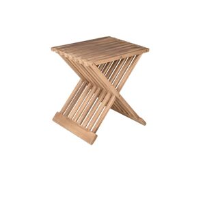 Gartenhocker 'Fani' Teakholz braun 39 x 44 x 29 cm