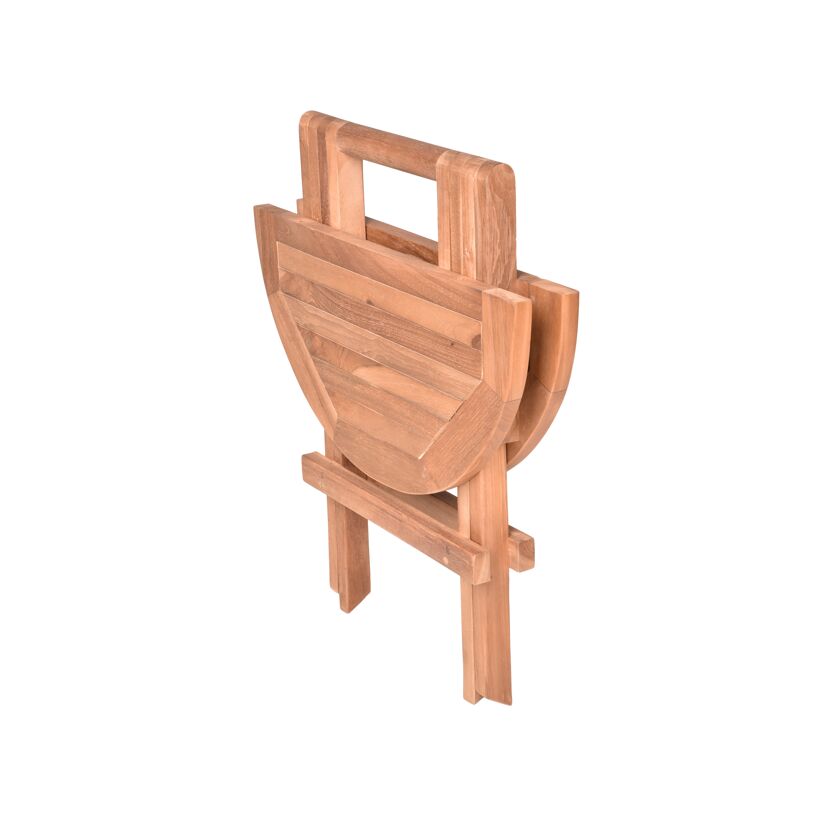Beistelltisch 'Mitan' klappbar Teakholz Ø 50 x 51 cm