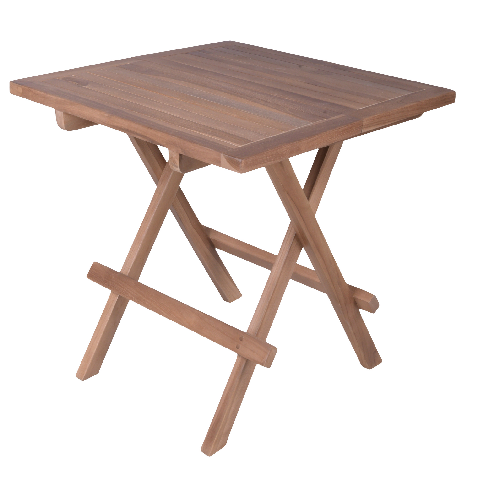 Beistelltisch 'Simuk' klappbar Teakholz 50 x 50 x 50 cm