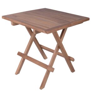 Beistelltisch 'Simuk' klappbar Teakholz 50 x 50 x 50 cm