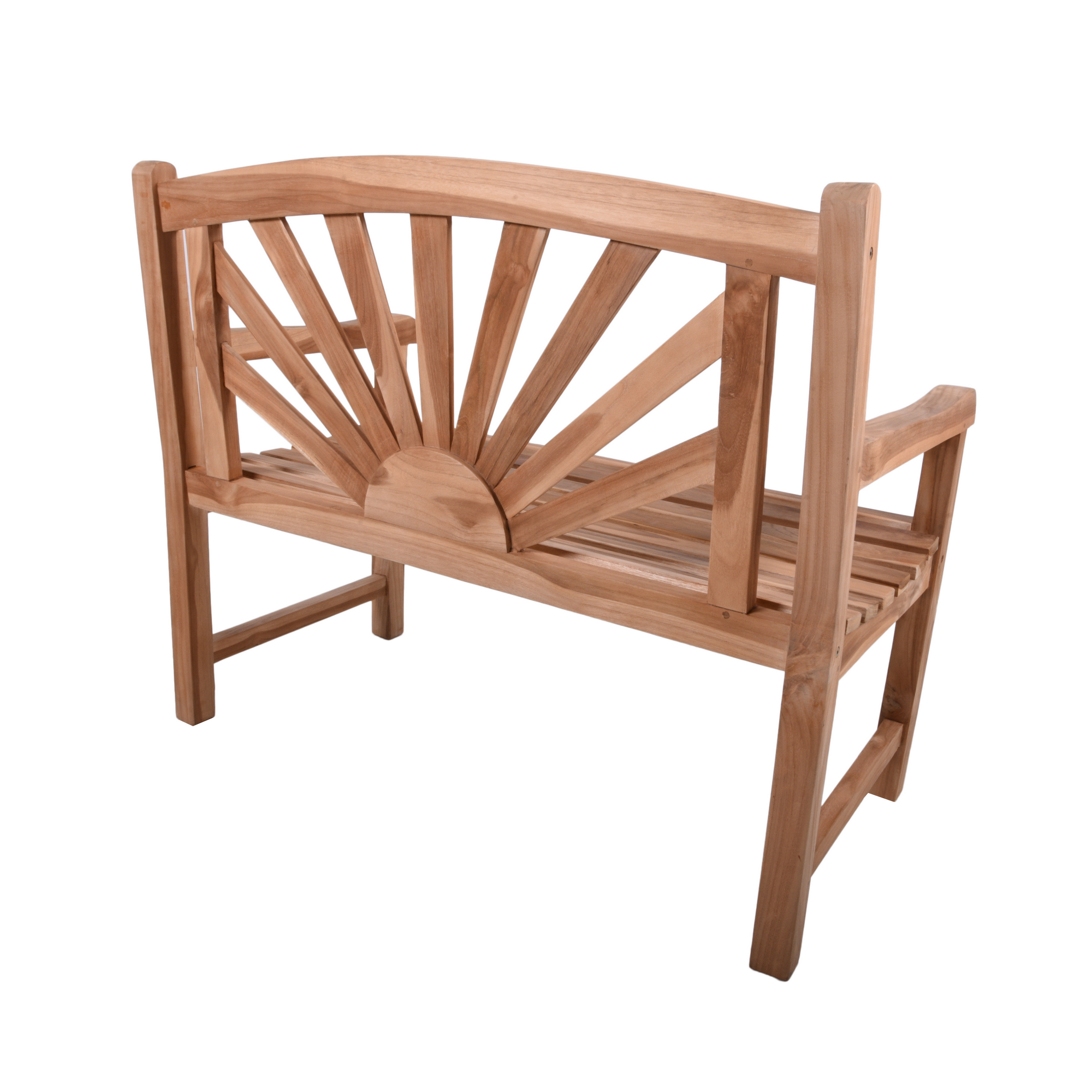 Gartenbank 'Larissa' 2-Sitzer Teakholz braun 110 x 92 x 64 cm