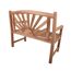 Gartenbank 'Larissa' 2-Sitzer Teakholz braun 110 x 92 x 64 cm