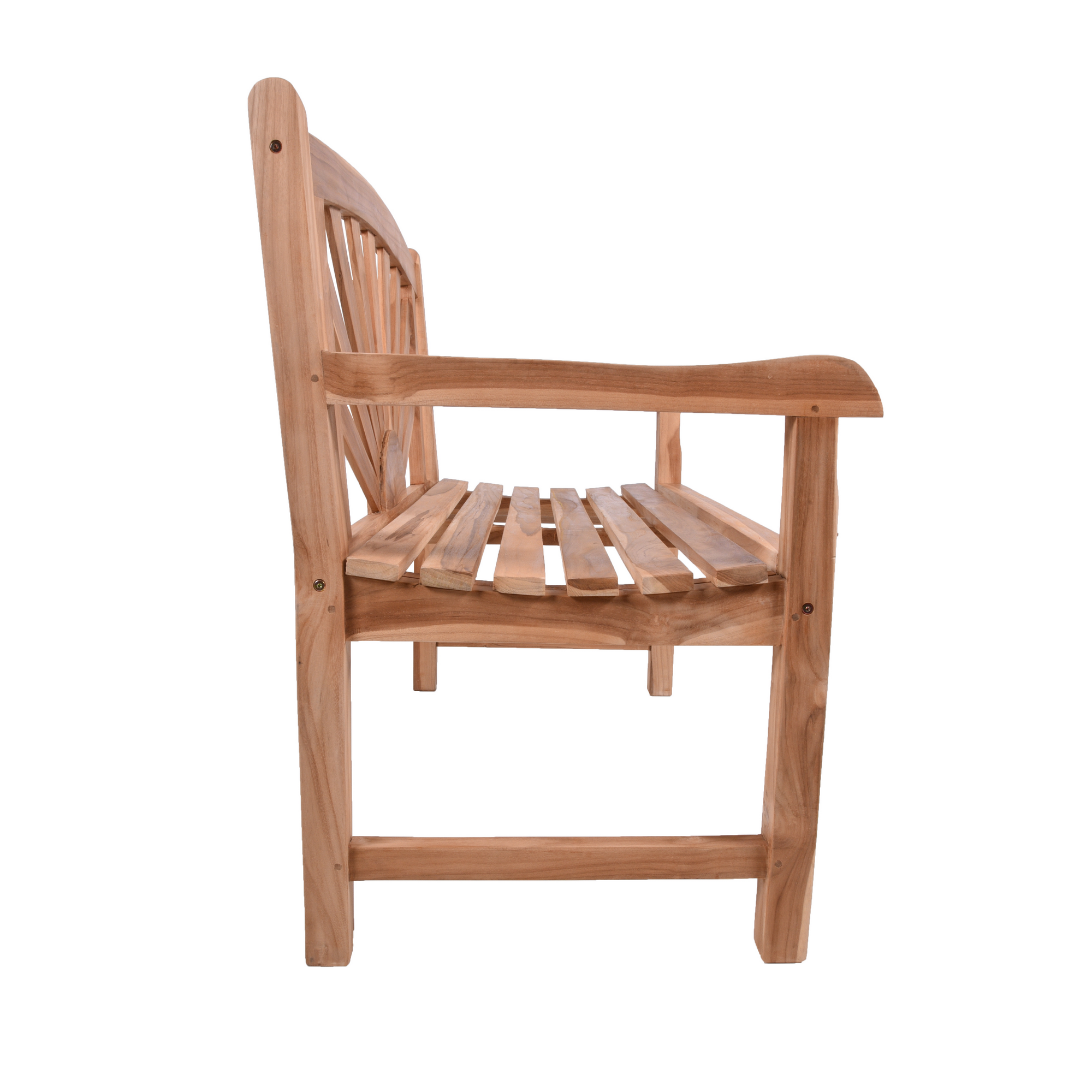 Gartenbank 'Larissa' 2-Sitzer Teakholz braun 110 x 92 x 64 cm