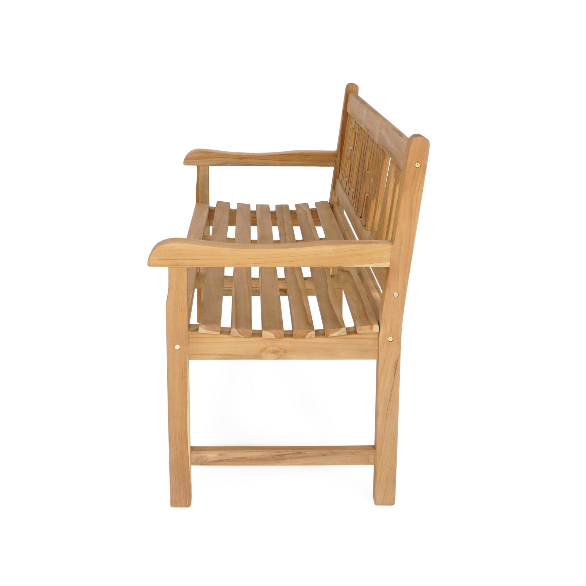 Gartenbank 'Marisa' 3-Sitzer Teakholz braun 63 x 89 x 150 cm