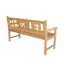 Gartenbank 'Marisa' 3-Sitzer Teakholz braun 63 x 89 x 150 cm
