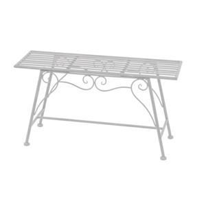 Blumenbank 'Lorin' Stahl weiß 83 x 45 x 27 cm