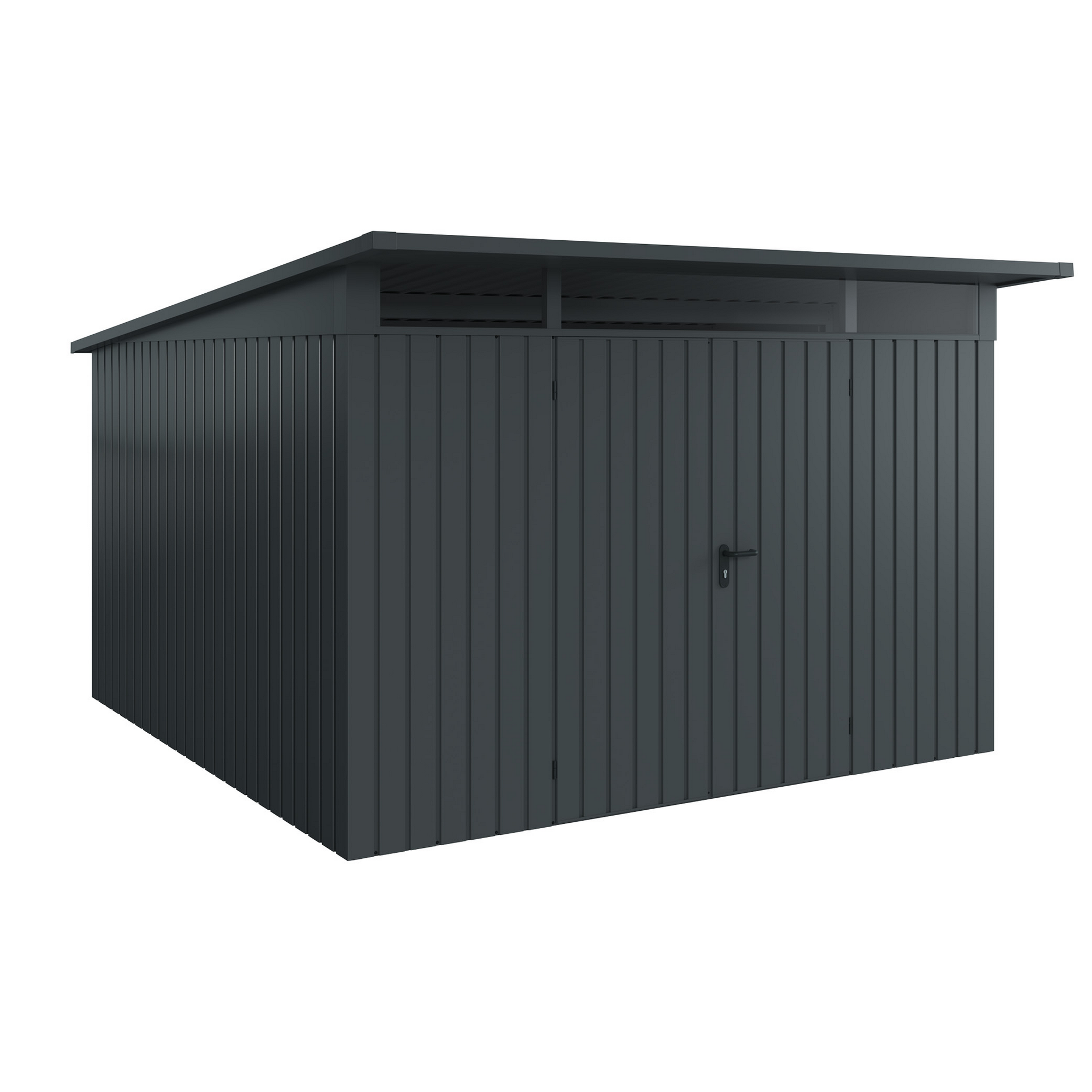 Gerätehaus  'Euroline EPD14  S-Sk' anthrazitgrau 325 x 358 cm