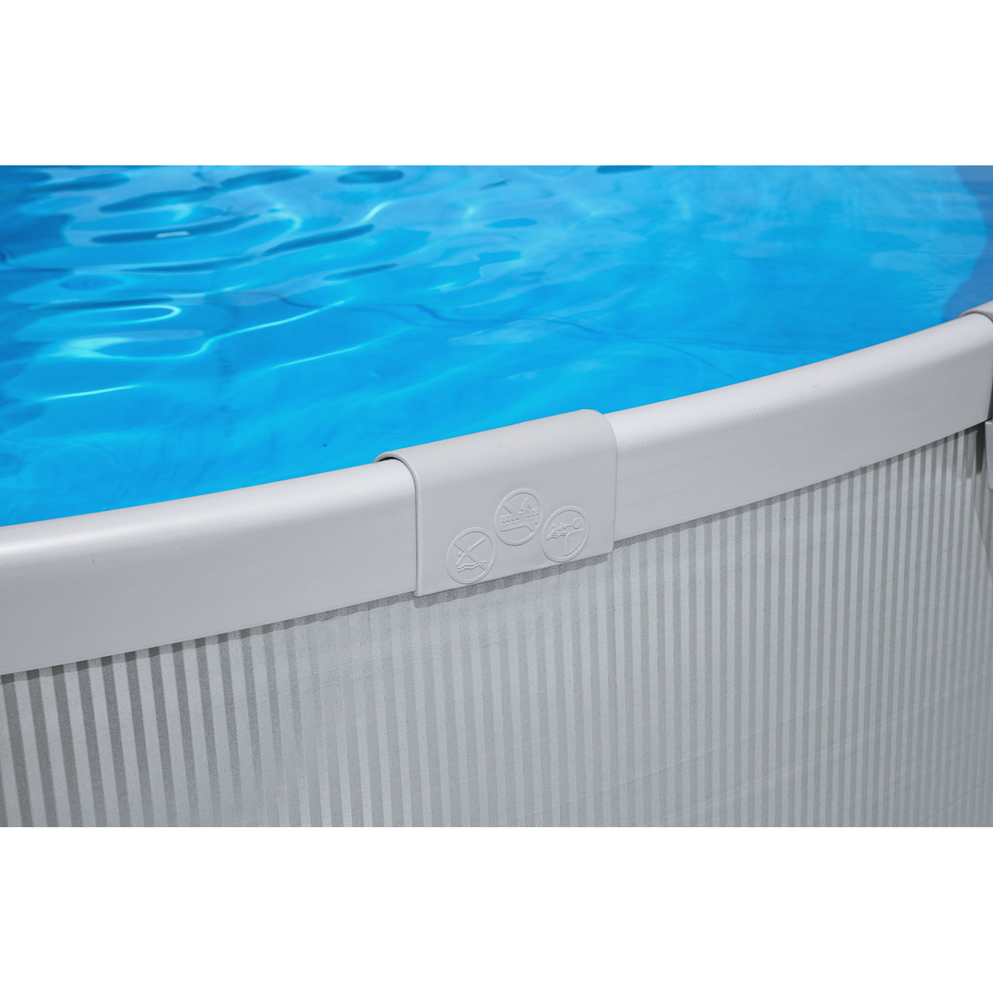 Stahlwandpool-Set 'Tanx™' grau mit Filterpumpe Ø 305 x 61 cm