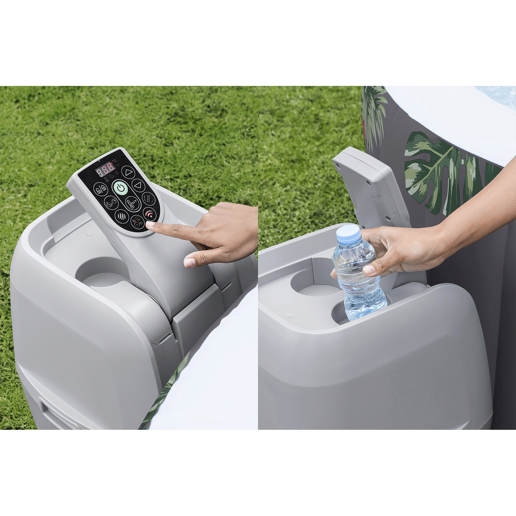 Whirlpool 'LAY-Z-SPA® Martinique AirJet' Hibiskus 180 x 66 cm, mit App Steuerung