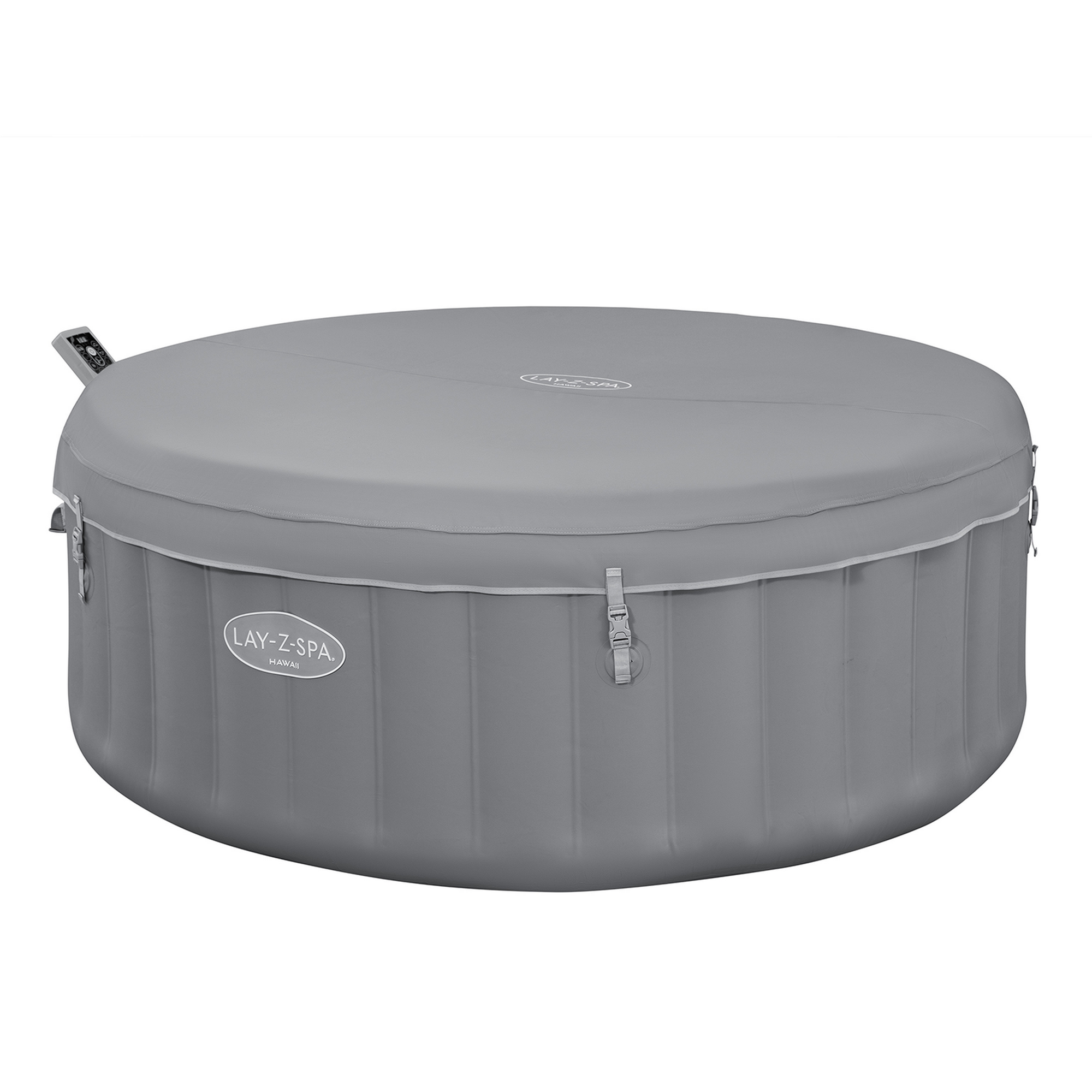 Energiespar-Whirlpool 'LAY-Z-SPA® Hawaii AirJet™' grau Ø 196 x 71 cm, mit App-Steuerung