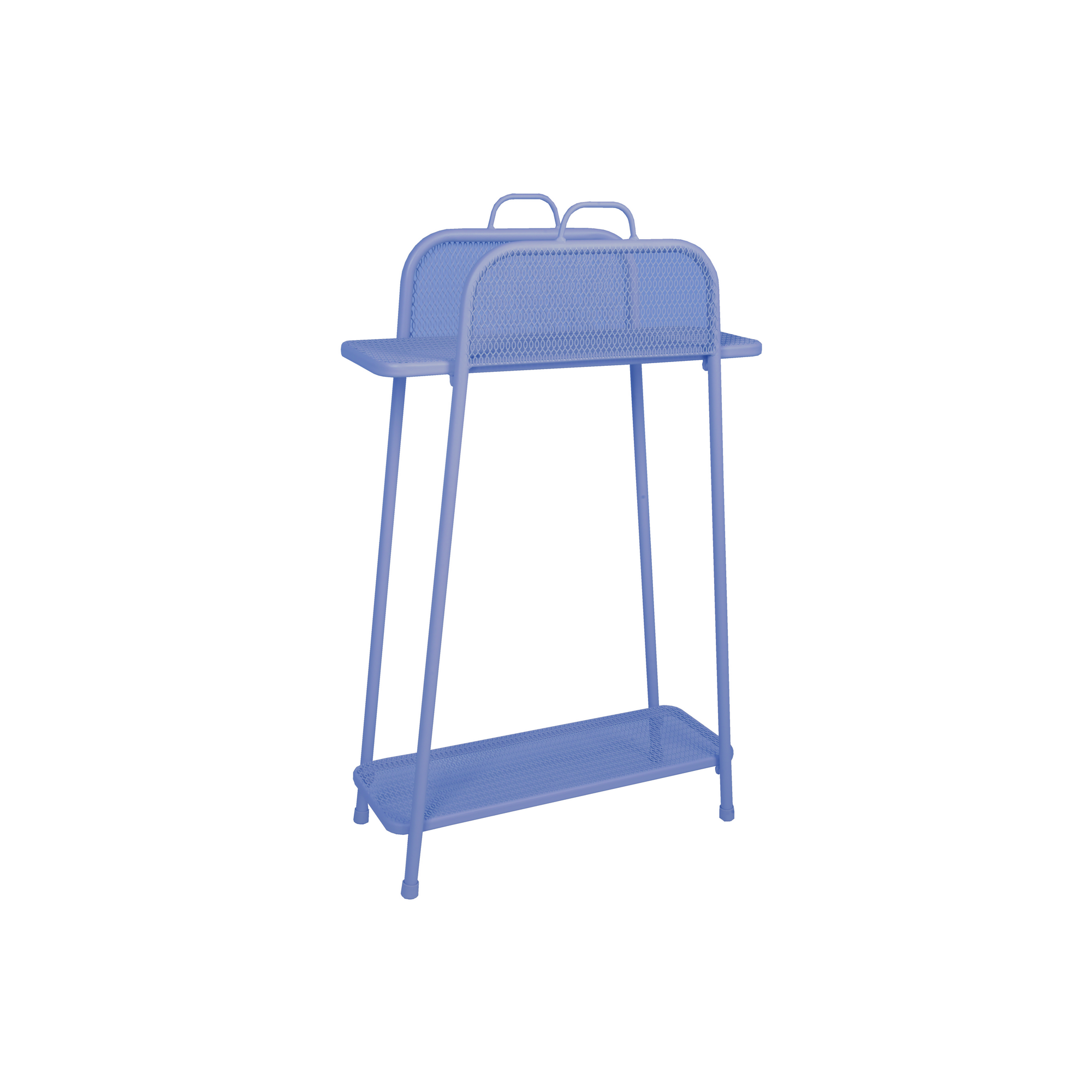 Balkonregal 'Shelfo' Stahl blau 27 x 105,5 x 65,5 cm