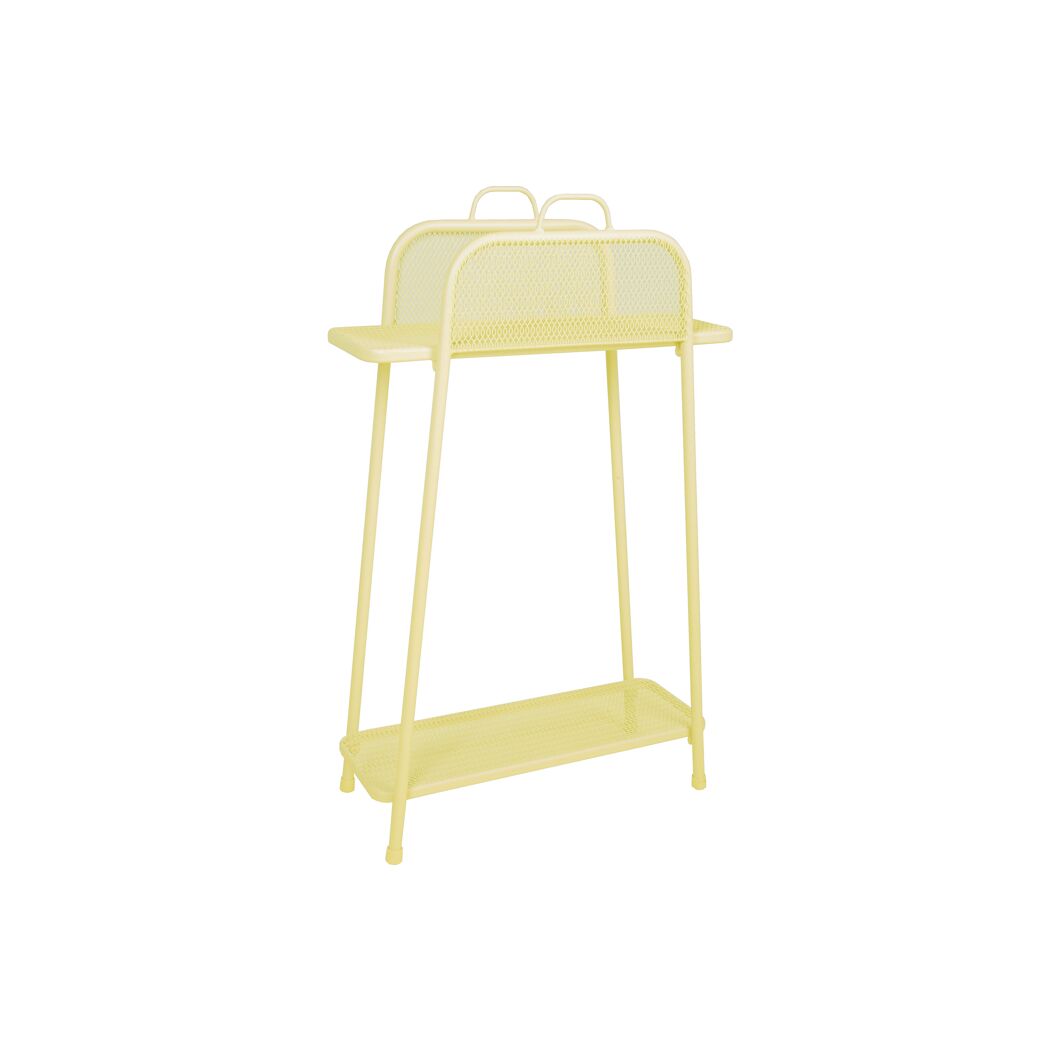 Garden Pleasure Balkonregal 'Shelfo' Stahl gelb 27 x 105,5 x 65,5 cm