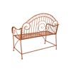 Gartenbank 'Cameroon' 2-Sitzer Stahl braun 112 x 101 x 53 cm