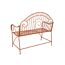 Gartenbank 'Cameroon' 2-Sitzer Stahl braun 112 x 101 x 53 cm