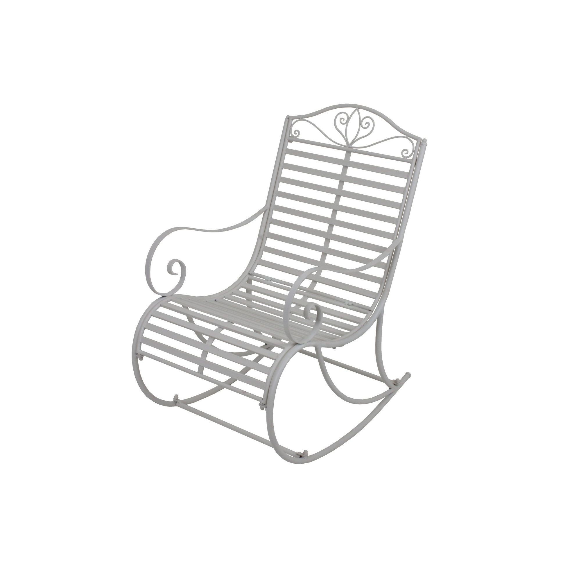 Schaukelstuhl 'Tambo' Eisen weiß 57 x 84 x 99,5 cm