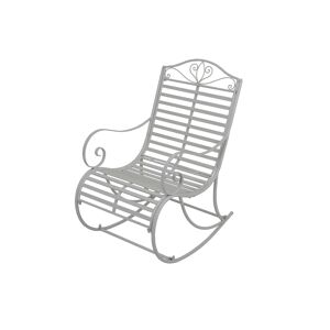 Schaukelstuhl 'Tambo' Eisen weiß 57 x 84 x 99,5 cm
