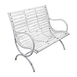 Gartenbank 'Tambora' 2-Sitzer Eisen weiß 67 x 92 x 104 cm