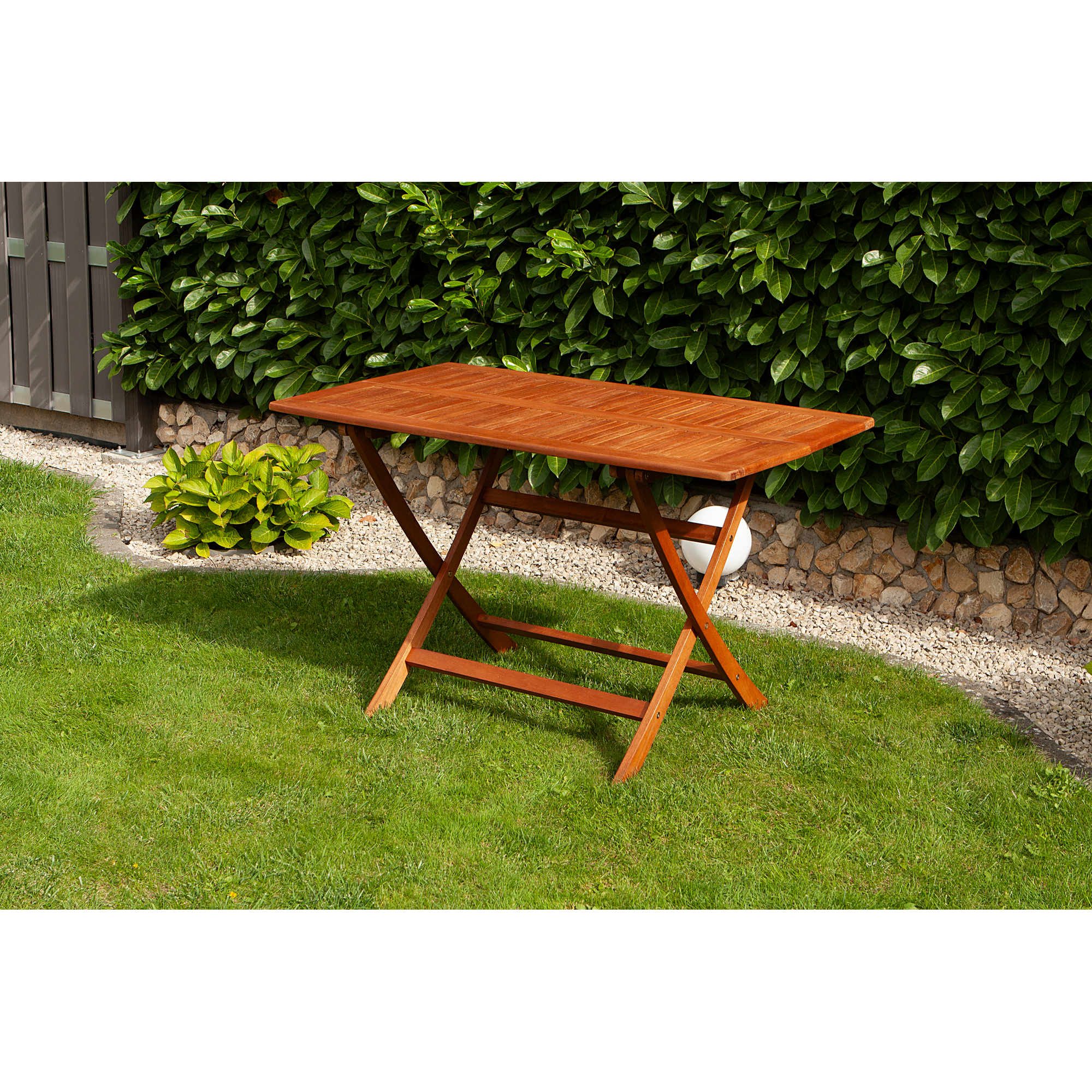 Gartentisch 'Orlando' klappbar Eukalyptusholz 120 x 70 x 74 cm