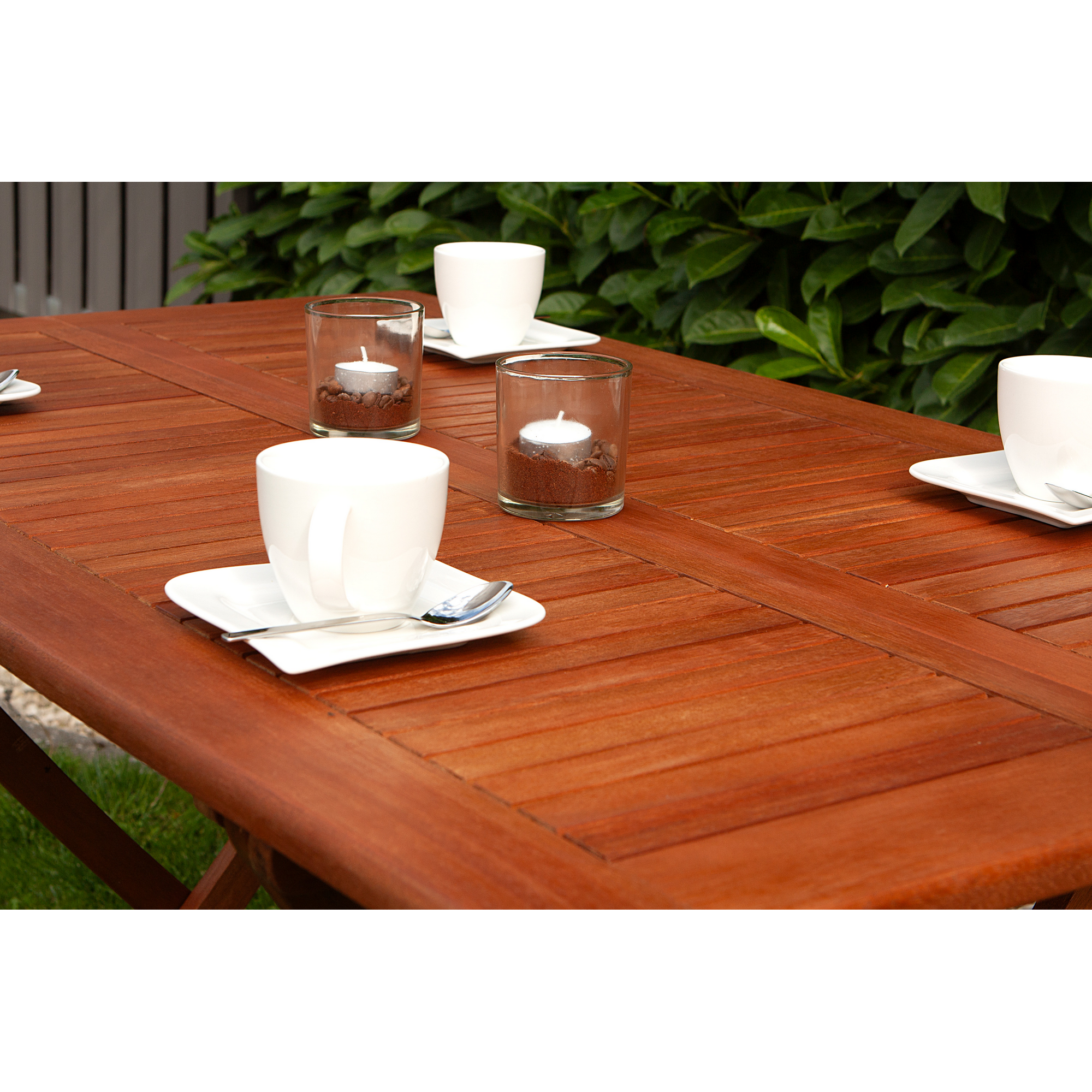 Gartentisch 'Orlando' klappbar Eukalyptusholz 120 x 70 x 74 cm