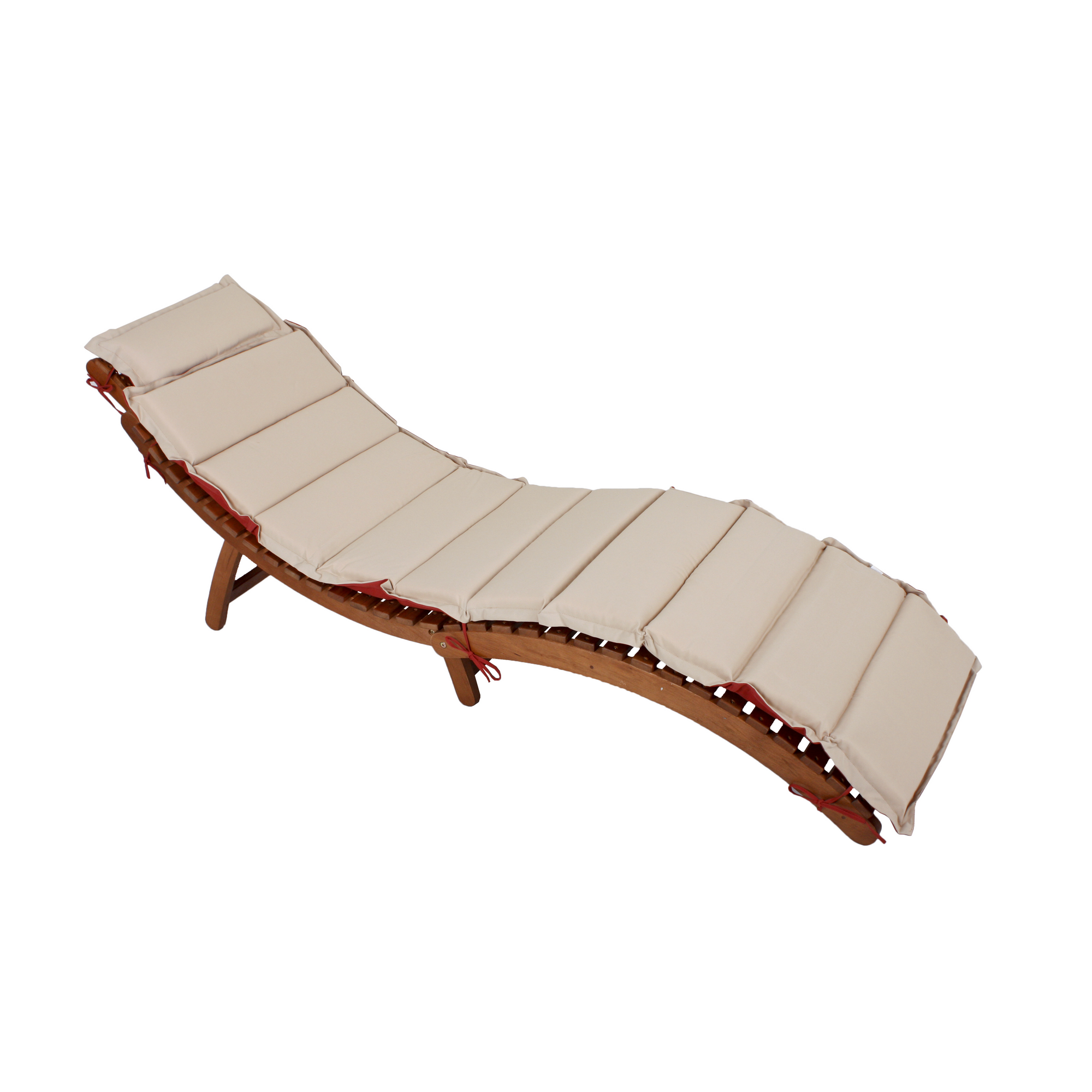 Sonnenliege 'Nassau' braun 55 x 56 x 186 cm