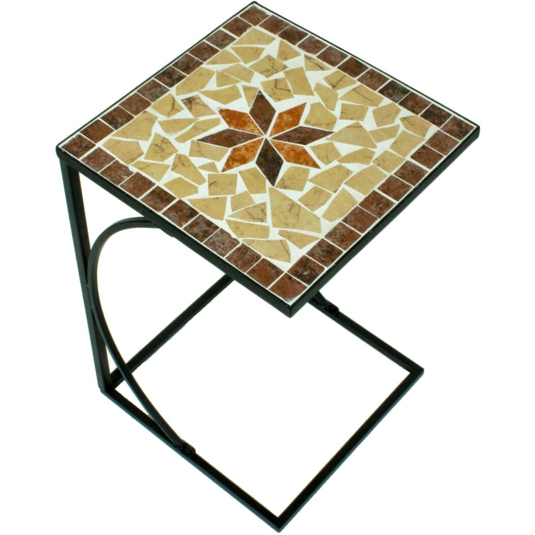Gartentisch 'Amarillo' Stahl/Eisen 35 x 35 x 53 cm