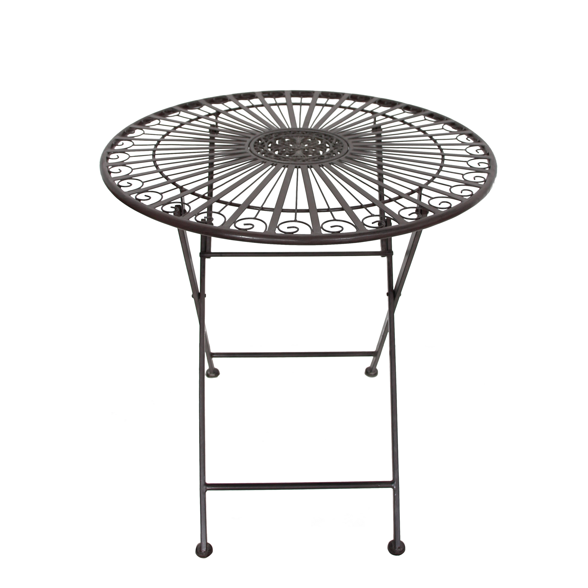 Balkonmöbelset 'Mangan' Stahl schwarz 3-teilig