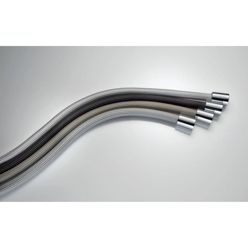 Brauseschlauch 'Chromalux Zero' silber/grau 1/2" 150 cm