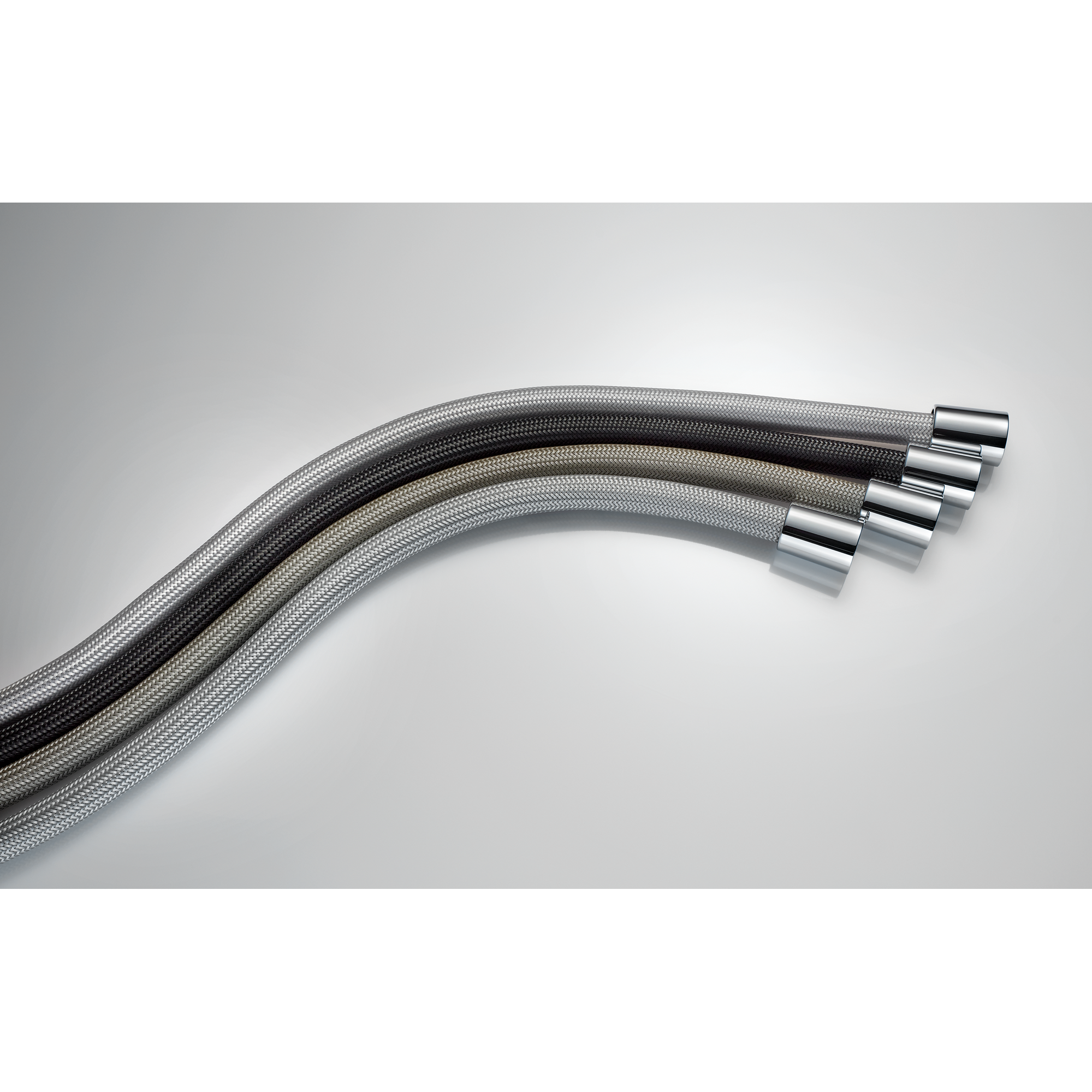 Brauseschlauch 'Chromalux Zero' silber/grau 1/2" 180 cm