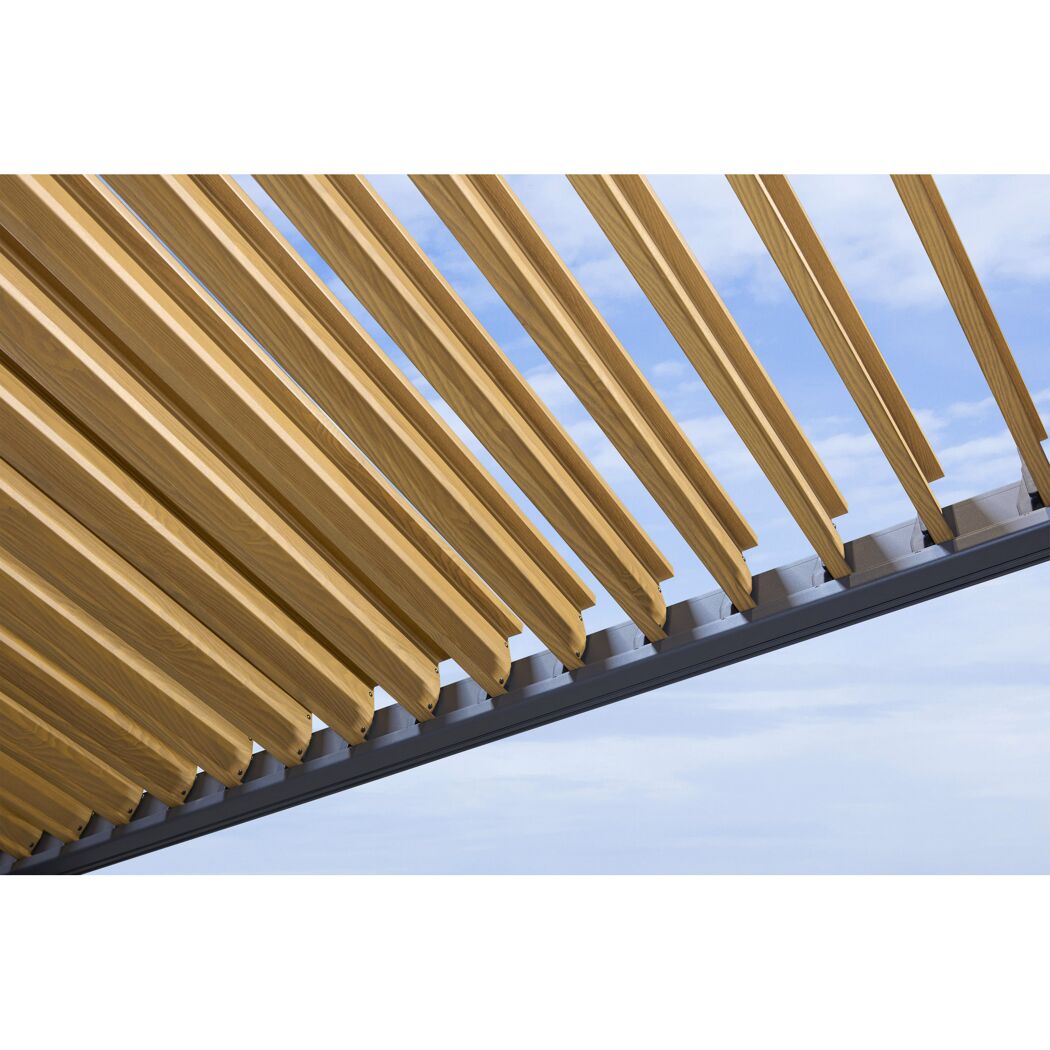 Pavillon 'Daphne' grau/braun 290 x 290 x 240 cm